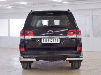 Защита заднего бампера для Toyota Land Cruiser 200 Executive - ОбвесКарРу VIN: TLCZ-002567. 