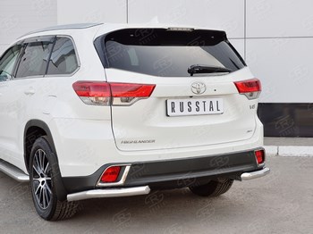 Защита заднего бампера для Toyota Highlander - ОбвесКарРу VIN: THRZ-002628. 