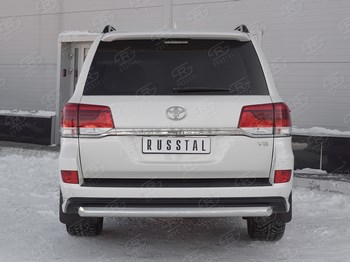 Защита заднего бампера для Toyota Land Cruiser 200 Excalibur - ОбвесКарРу VIN: TLCZ-002907. 