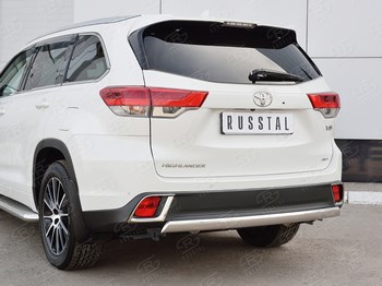 Защита заднего бампера для Toyota Highlander - ОбвесКарРу VIN: THRZ-002625. 