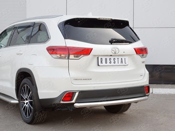 Защита заднего бампера для Toyota Highlander - ОбвесКарРу VIN: THRZ-002624. 