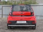 Защита заднего бампера Russtal для Kia Soul (2017-н.в.)