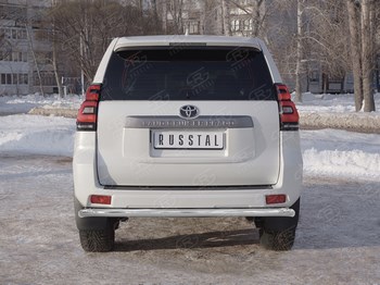 Защита заднего бампера Russtal для Toyota Land Cruiser Prado 150 - ОбвесКарРу VIN: LCPZ-002867. 