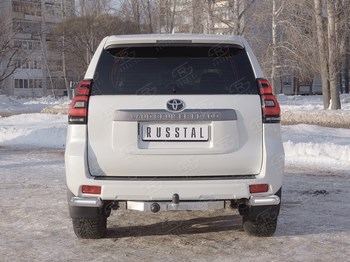Защита заднего бампера Russtal для Toyota Land Cruiser Prado 150 - ОбвесКарРу VIN: LCPZ-002870. 