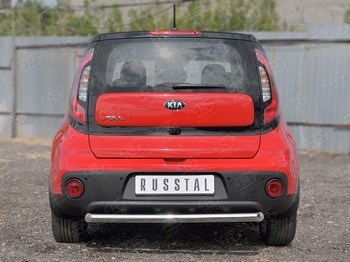 Защита заднего бампера Russtal для Kia Soul (2017-н.в.) - ОбвесКарРу VIN: KSOZ-002758. 