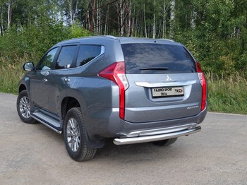 Защита заднего бампера TCC для Mitsubishi Pajero Sport - ОбвесКарРу VIN: MITPASPOR16-23. 