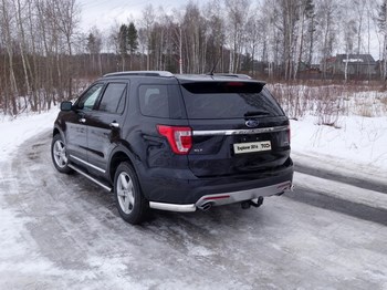 Защита заднего бампера TCC для Ford Explorer - ОбвесКарРу VIN: FOREXPL16-20. 