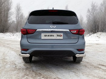 Защита заднего бампера TCC для Infiniti QX60 - ОбвесКарРу VIN: INFQX6016-42. 