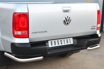 Защита заднего бампера уголки d63 - ОбвесКарРу VIN: 6545 / VAKZ-001566. 
