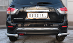Защита заднего бампера уголки D63(секции) RUSSTAL для Nissan Pathfinder