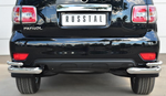 Защита заднего бампера уголки D76(секции) D42 (секции) RUSSTAL для Nissan Patrol