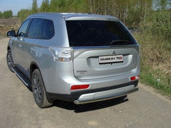 Защита задняя центральная (d=60,3 мм) для Mitsubishi Outlander - ОбвесКарРу VIN: MITOUT14-12. 