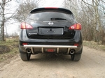Защита задняя (центральная) (d=60,3 мм / 42,4 мм) для Nissan Murano