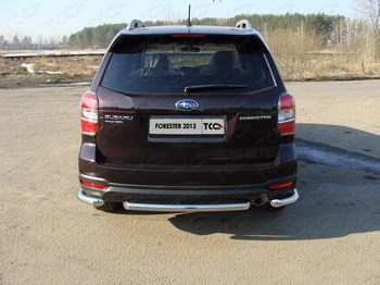 Защита задняя центральная (d=60,3 мм) для Subaru Forester - ОбвесКарРу VIN: SUBFOR13-15. 