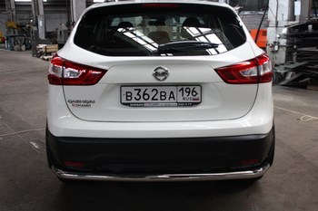Защита задняя D 60,3 для Nissan Qashqai - ОбвесКарРу VIN: 6738 / QAS-14.07. 