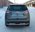 Защита задняя двойная D 60,3/42,4 для Nissan X-Trail