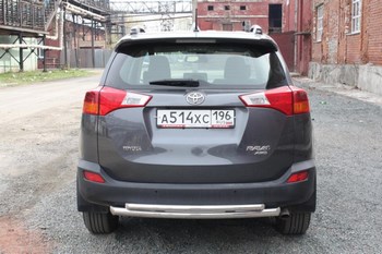 Защита задняя двойная D 60,3х42,4 для Toyota RAV4 - ОбвесКарРу VIN: 6883 / RAV-13.16. 