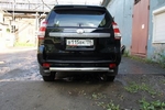 Защита задняя короткая (ОВАЛ) D 75х42 для Toyota Land Cruiser Prado 150