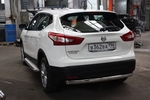 Защита задняя (ОВАЛ) D 75х42 для Nissan Qashqai