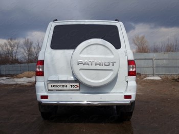 Защита задняя овальная (d=75х42 мм) для UAZ Patriot - ОбвесКарРу VIN: UAZPATR2015-10. 