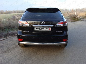 Защита задняя овальная (d=75х42 мм) для Lexus RX - ОбвесКарРу VIN: LEXRX35012-06. 