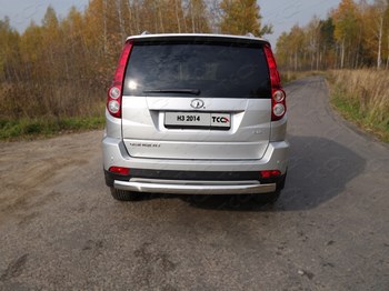 Защита задняя овальная (d=75х42 мм) для Great Wall Hover H3 - ОбвесКарРу VIN: GRWALH314-12. 
