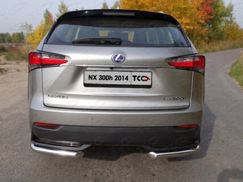 Защита задняя уголки (d=60,3 мм) для Lexus NX300h - ОбвесКарРу VIN: LEXNX300H14-16. 