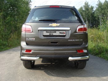 Защита задняя уголки (d=76,1 мм) для Chevrolet TrailBlazer - ОбвесКарРу VIN: 6951 / CHEVTRBL13-11. 
