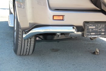 Защита задняя уголки D 60,3 для Suzuki Grand Vitara - ОбвесКарРу VIN: 6968 / GV-08.02. 