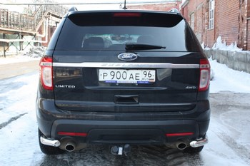 Защита задняя уголки D 60,3 для Ford Explorer - ОбвесКарРу VIN: 6965 / EXP-11.03. 