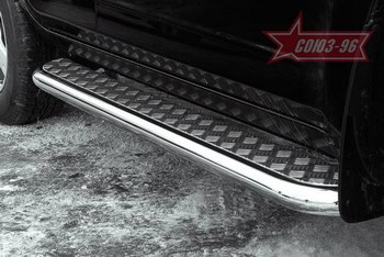 Защита задняя "уголки" d 60 (компл 2шт.) - ОбвесКарРу VIN: 16185 / TRAV.76.0311. 