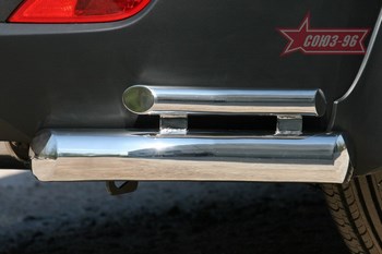 Защита задняя "уголки" d 76/42 двойные (компл 2шт) - ОбвесКарРу VIN: 16205 / HYIX.76.1066. 