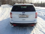 Защита задняя уголки двойные (d=76,1мм / 42,4 мм) для Ford Explorer