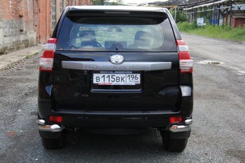 Защита задняя уголки двойные D 76,1/50,8 для Toyota Land Cruiser Prado 150 - ОбвесКарРу VIN: LC150-14.07. 