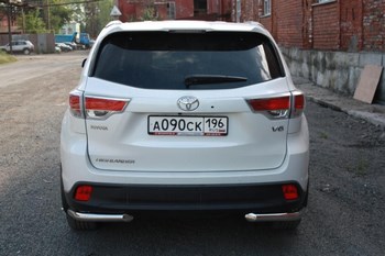 Защита задняя уголки одинарные D 60,3 для Toyota Highlander - ОбвесКарРу VIN: 7026 / HIGHL-14.10. 