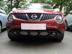 Защитная сетка радиатора ProtectGrille для Nissan Juke (2010-2014 Хром)