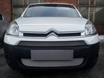 Защитная сетка радиатора ProtectGrille для Citroen Berlingo, 2 части (2013-2015 рестайлинг Хром)