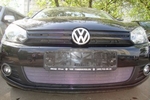 Защитная сетка радиатора ProtectGrille для Volkswagen Golf VI (2008-2012 Хром)