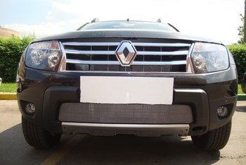 Защитная сетка радиатора ProtectGrille для Renault Duster (2011-2015 Хром) - ОбвесКарРу VIN: RDUS.chrome. 