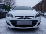 Защитная сетка радиатора ProtectGrille для Opel Astra J (2012-2015 Черная)