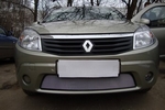 Защитная сетка радиатора ProtectGrille для Renault Sandero (2010-2014 Хром)