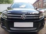Защитная сетка радиатора ProtectGrille для Volkswagen Tiguan (2012-2015 Хром)