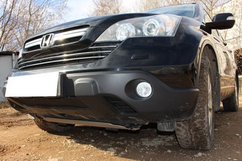 Защитная сетка радиатора ProtectGrille для Honda CR-V III (2007-2009 Черная) - ОбвесКарРу VIN: HCR-V07.black. 