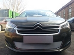Защитная сетка радиатора ProtectGrille для Citroen C4 Sedan (2013-2015 Хром)