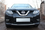 Защитная сетка радиатора ProtectGrille для Nissan X-Trail (2015-н.в. без парктроников Черная)