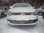 Защитная сетка радиатора ProtectGrille для Volkswagen Polo седан (2010-2015 Черная)