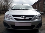 Защитная сетка радиатора ProtectGrille для Lada Largus (2012-2015 Черная)