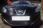 Защитная сетка радиатора ProtectGrille для Nissan Qashqai (2010-2014 Черная)