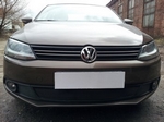 Защитная сетка радиатора ProtectGrille для Volkswagen Jetta VI (2010-2014 Черная)