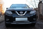 Защитная сетка радиатора ProtectGrille для Nissan X-Trail (2015-н.в. без парктроника Хром)